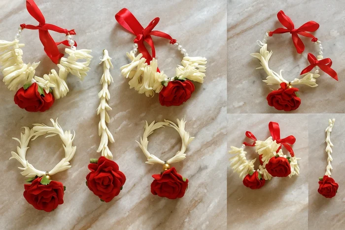 Floral Gajra Rose Garland