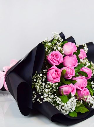 pink rose bouqet 2