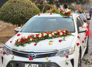 wedding car decoration in lahore