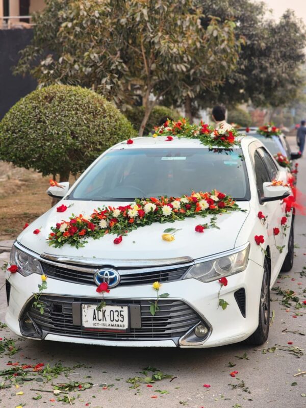 wedding car decoration in lahore