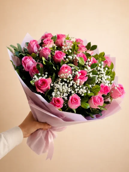 Blush Royale 25 Rose Bouquet in Lahore - Lahore Blooms