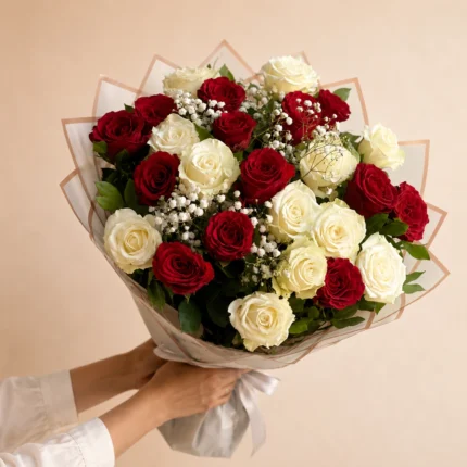 Duo Royale 25 Rose Bouquet in Lahore - Lahore Blooms