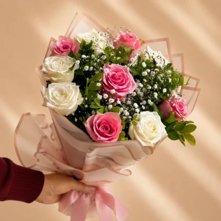 Blush Haven Rose Bouquet in Lahore - Lahore Blooms