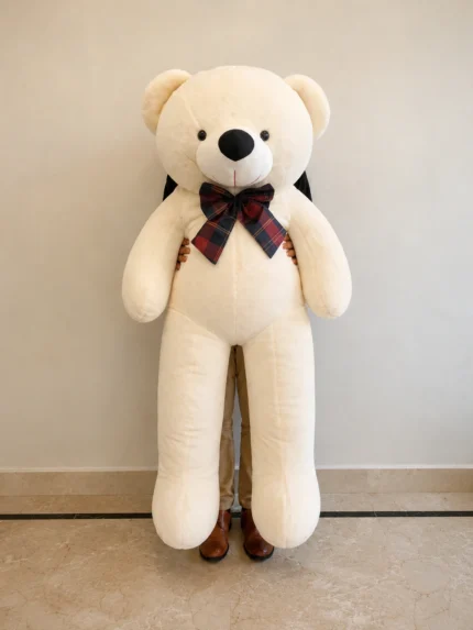5ft off-white teddy bear online delivery in pakistan